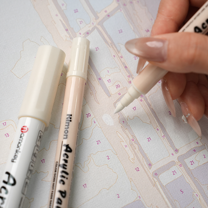 ホワイトアクリルペイントペン（2本セット）