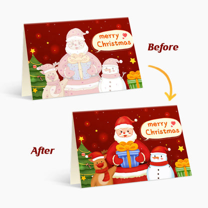 クリスマスカード I - 数字で塗る