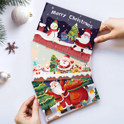 クリスマスカード V -数字で塗り絵