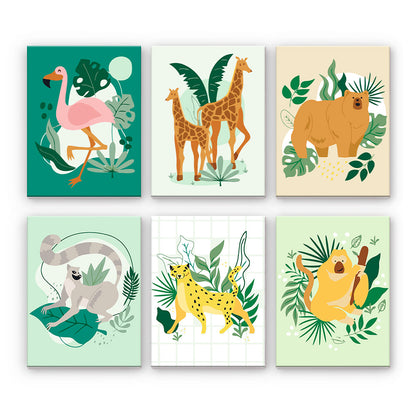 植物野生動物 - 数字塗り絵ミニアート