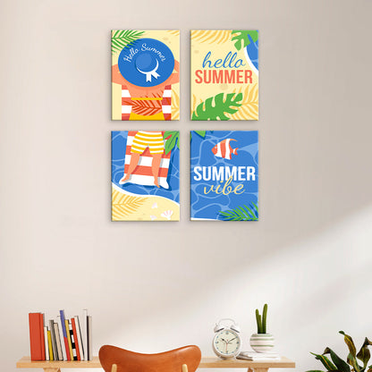 夏のファッション ポスター - 数字塗り絵ミニアート