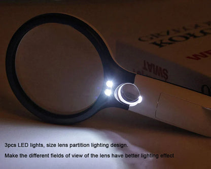 LEDライト付き拡大鏡
