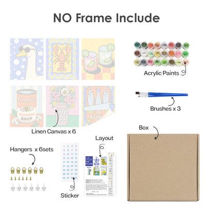 ポップアイコン - 数字塗り絵ミニアート