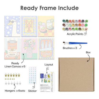 ポップアイコン - 数字塗り絵ミニアート